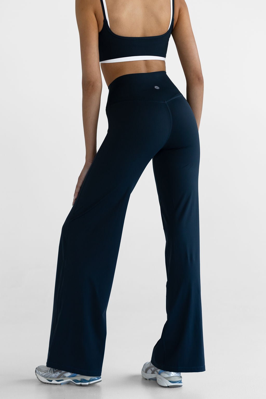 Sculpt Wide Leg Pants - Navy - LEELO ACTIVE
