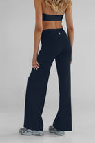 Sculpt Wide Leg Pants - Navy - LEELO ACTIVE