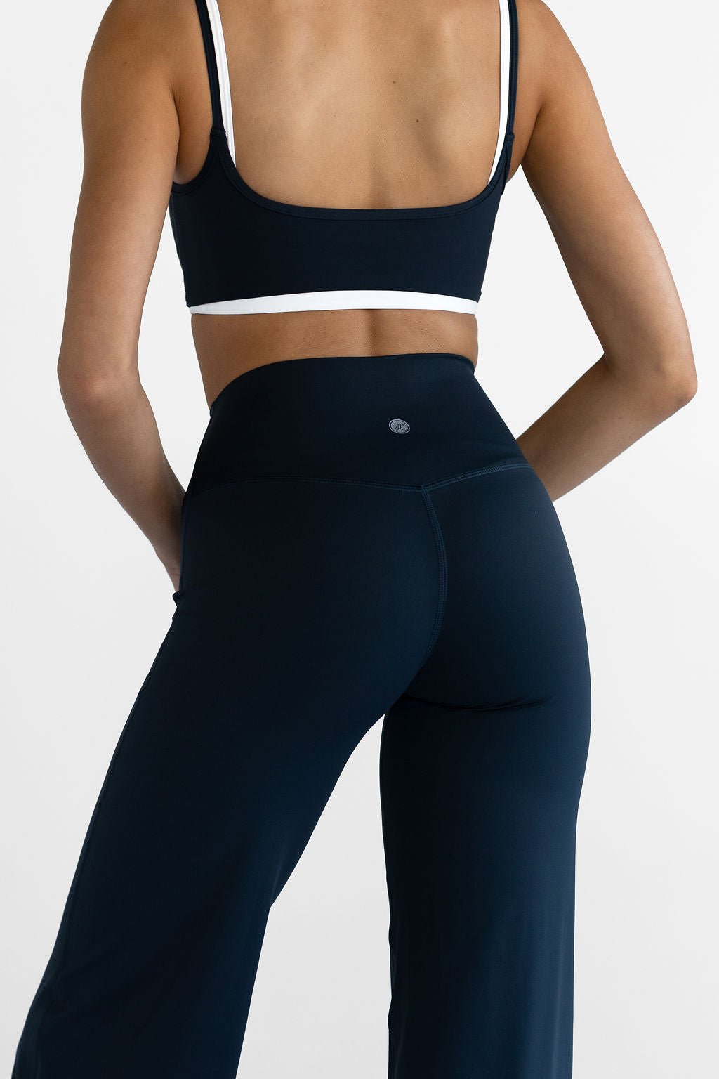 Sculpt Wide Leg Pants - Navy - LEELO ACTIVE