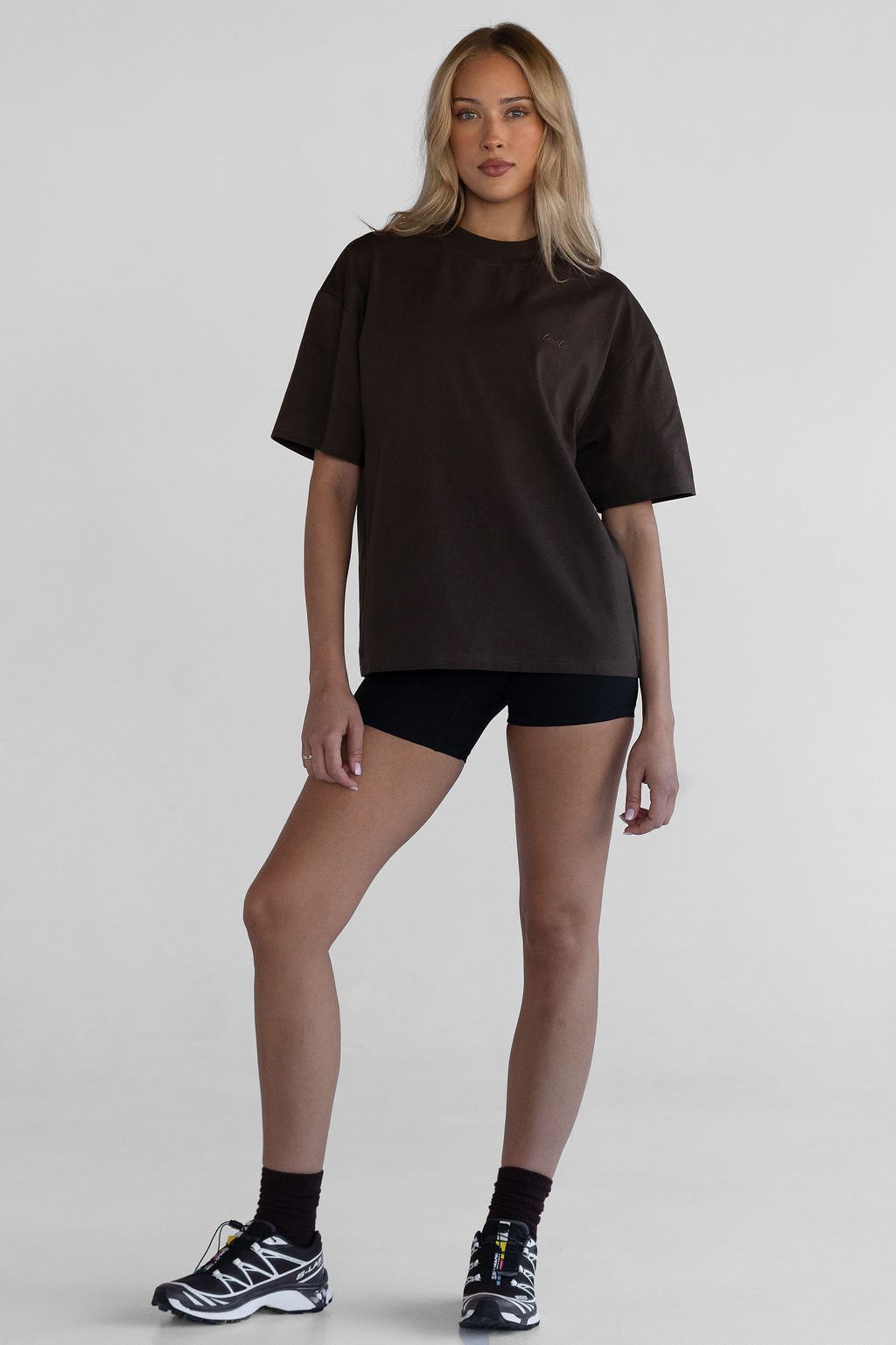 Signature Boyfriend Tee - Dark Chocolate - LEELO ACTIVE