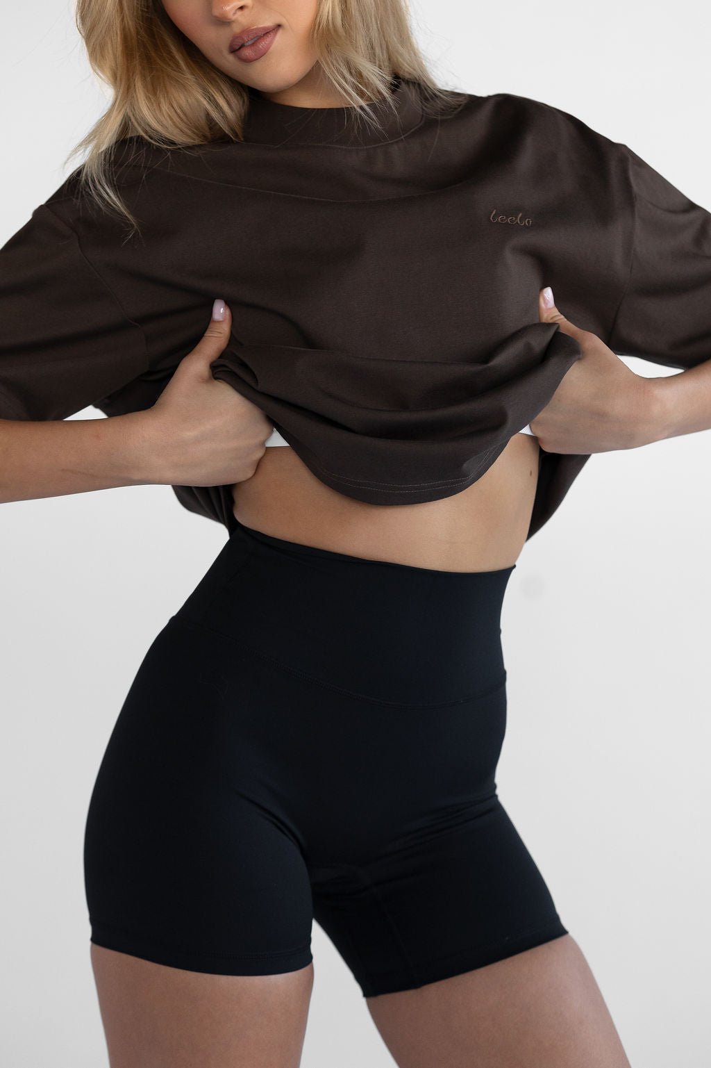 Signature Boyfriend Tee - Dark Chocolate - LEELO ACTIVE