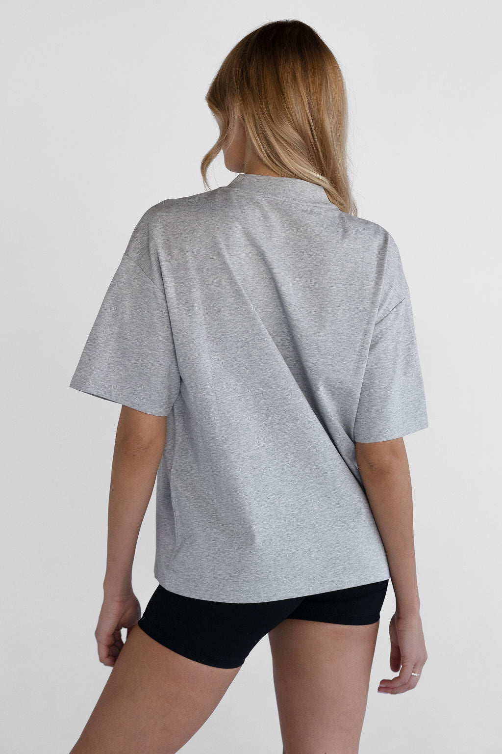 Signature Boyfriend Tee - Heather Grey - LEELO ACTIVE