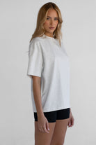 Signature Boyfriend Tee - Oatmeal - LEELO ACTIVE