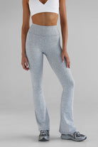 Signature Flare Leggings - Marl grey - LEELO ACTIVE