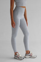 Signature Full Length Leggings - Marl grey - LEELO ACTIVE