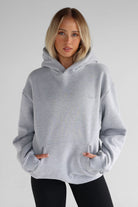 Signature Hoodie - Heather Grey - LEELO ACTIVE