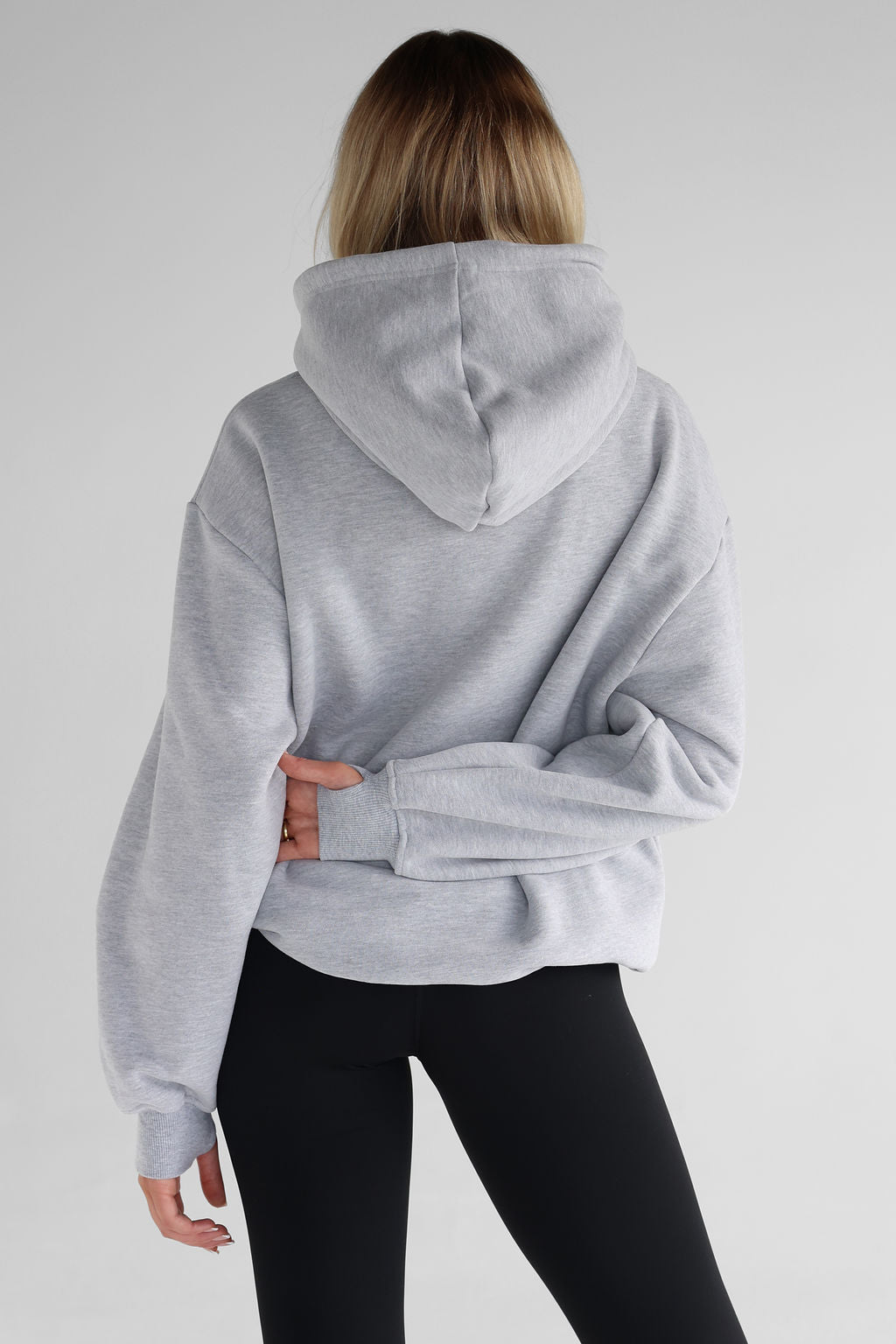 Signature Hoodie - Heather Grey - LEELO ACTIVE