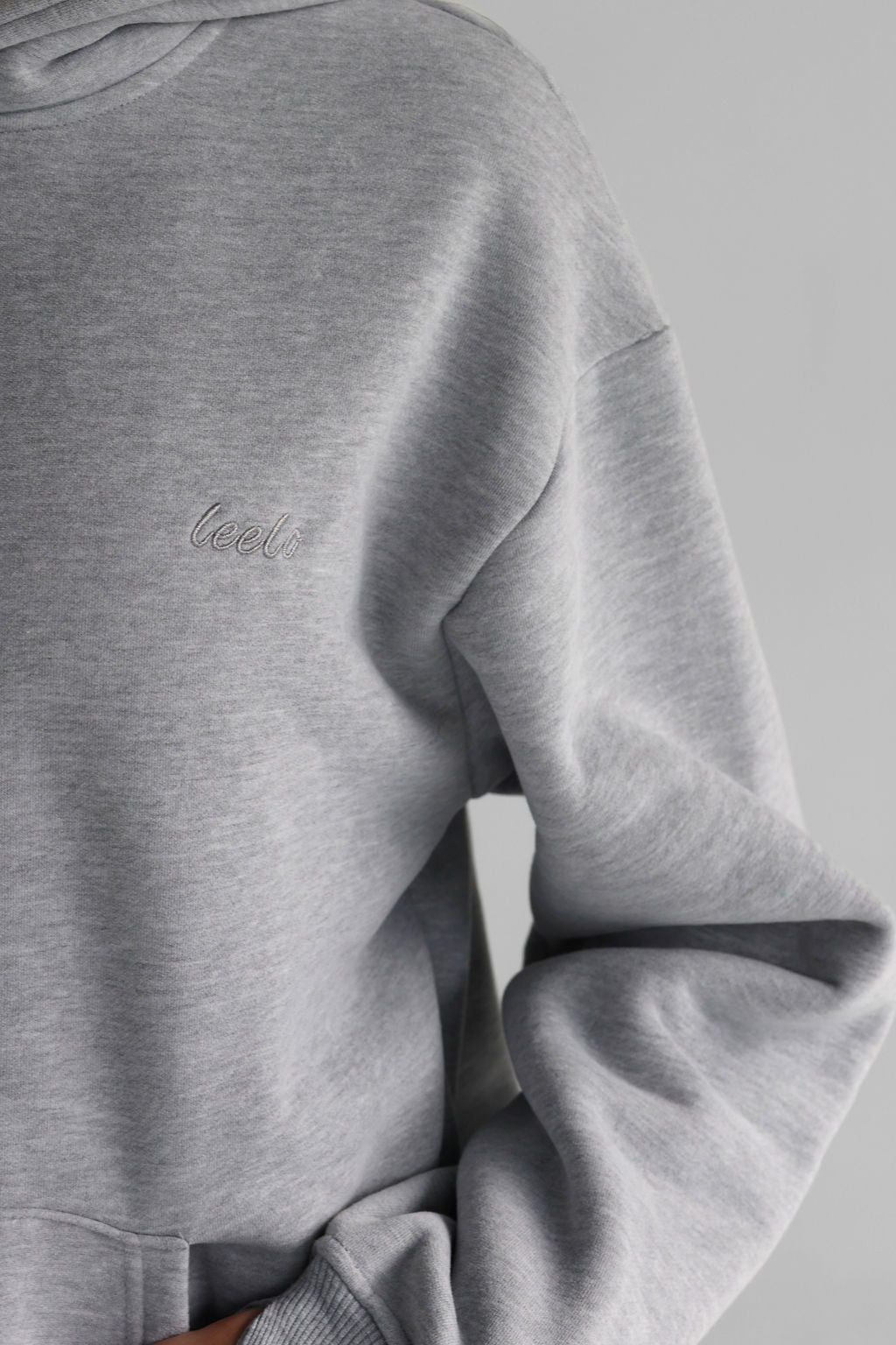 Signature Hoodie - Heather Grey - LEELO ACTIVE