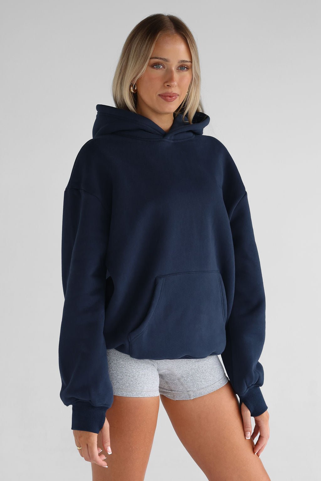 Signature Hoodie - Navy - LEELO ACTIVE