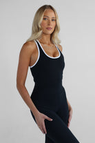 Signature Racer Back Tank - Oreo - LEELO ACTIVE
