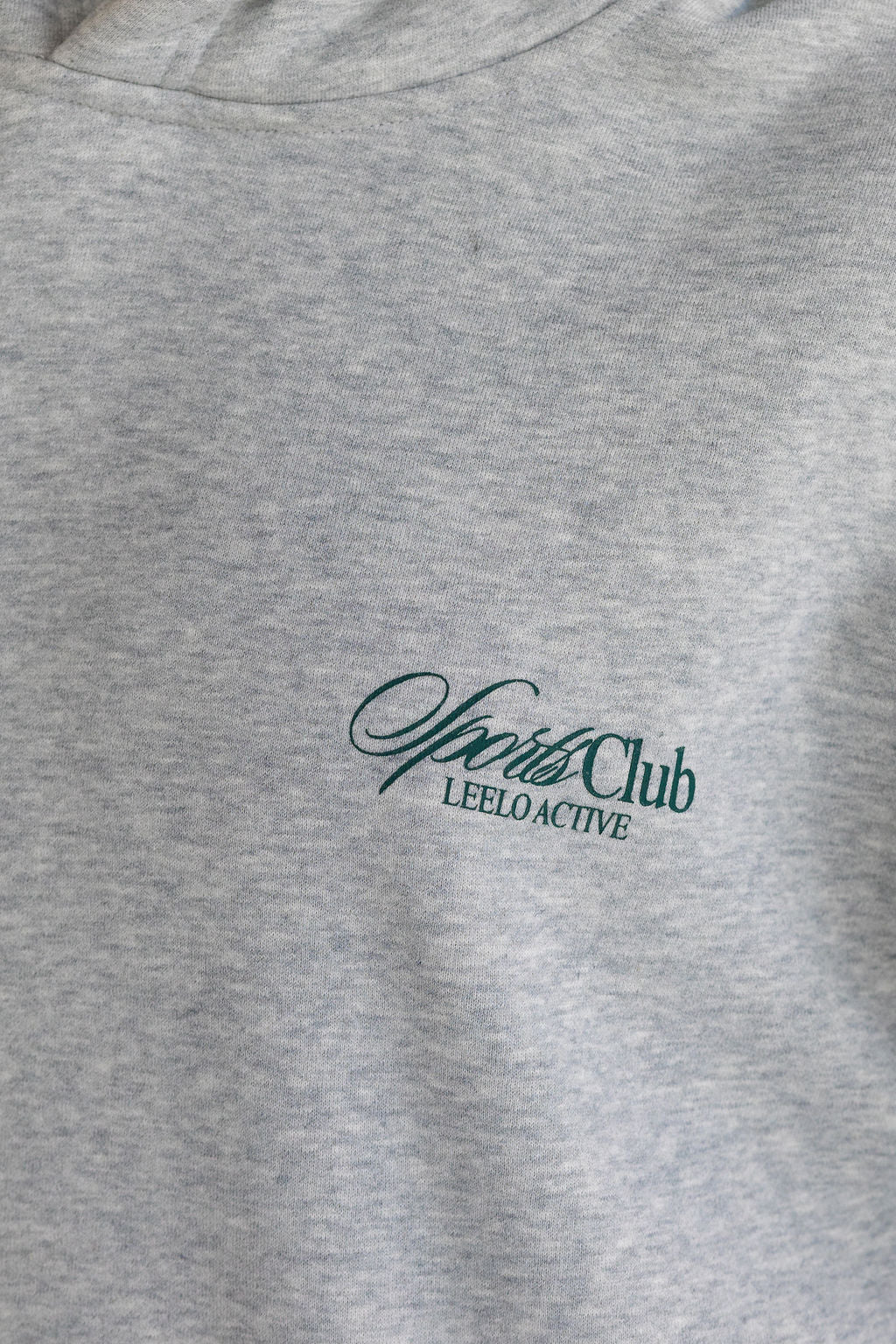 Sports Club Hoodie - Heather Grey - LEELO ACTIVE