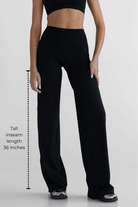 TALL Sculpt Wide Leg Pants - Navy - LEELO ACTIVE