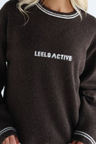 Teddy Knit Sweater - Dark Chocolate - LEELO ACTIVE