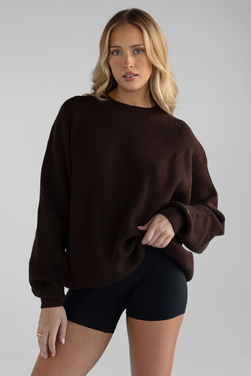 The Cosy Knit - Dark Chocolate - LEELO ACTIVE