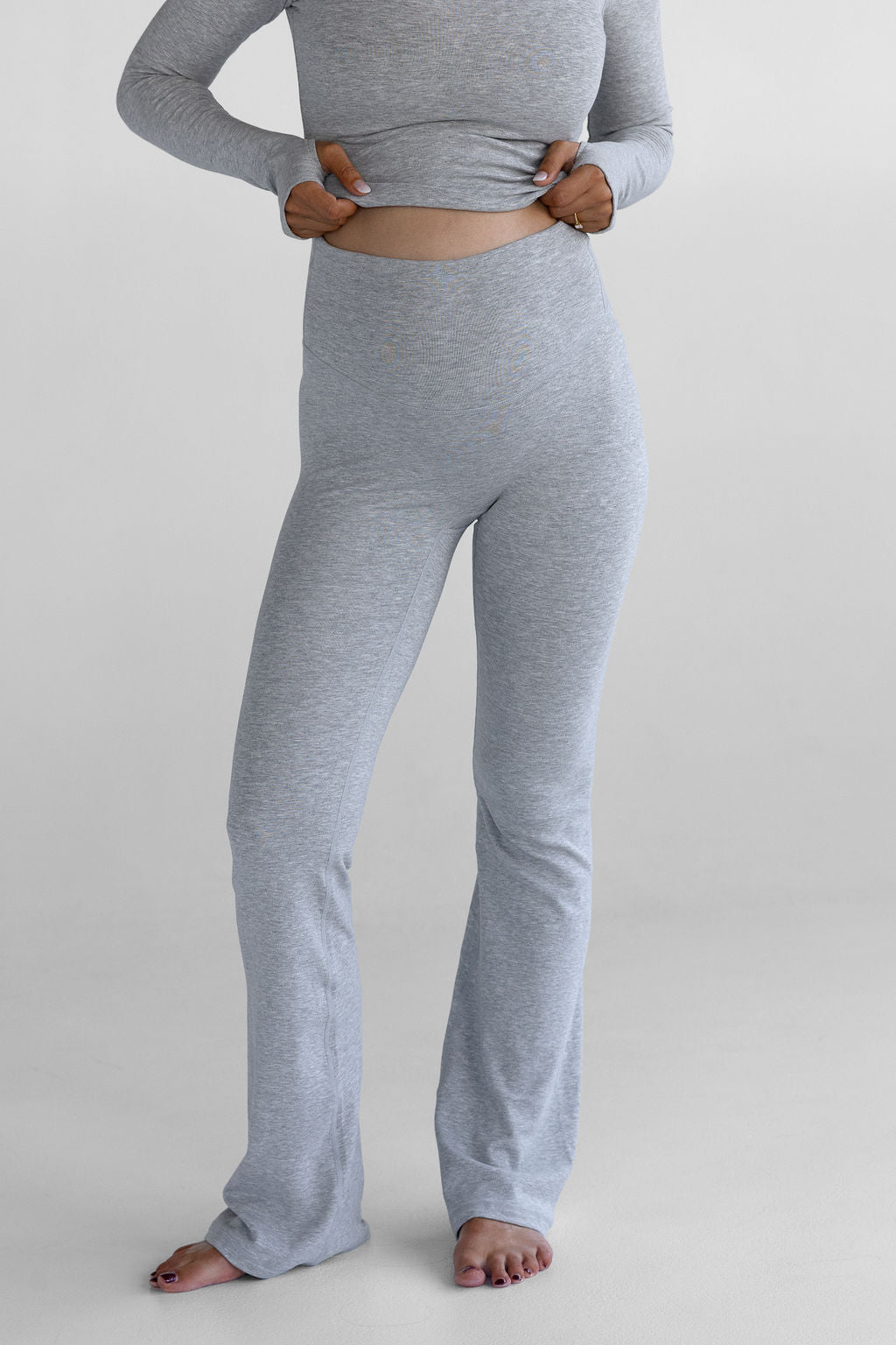 The Lounge Flare - Heather Grey - LEELO ACTIVE