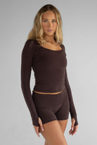 The Lounge Shorts - Dark Chocolate - LEELO ACTIVE