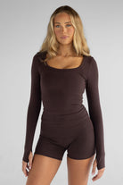 The Lounge Shorts - Dark Chocolate - LEELO ACTIVE