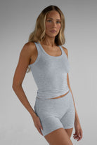 The Lounge Shorts - Heather Grey - LEELO ACTIVE