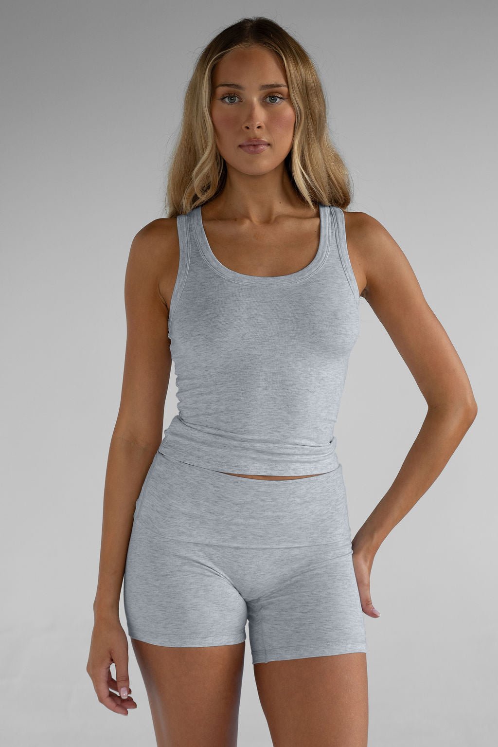 The Lounge Shorts - Heather Grey - LEELO ACTIVE