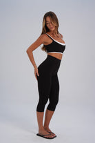 The Organic Cotton Capri - Black (pre-order) - LEELO ACTIVE