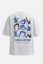 The Pilates Collection Boyfriend Tee - Oatmeal - LEELO ACTIVE