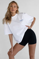 The Pilates Collection Boyfriend Tee - White - LEELO ACTIVE