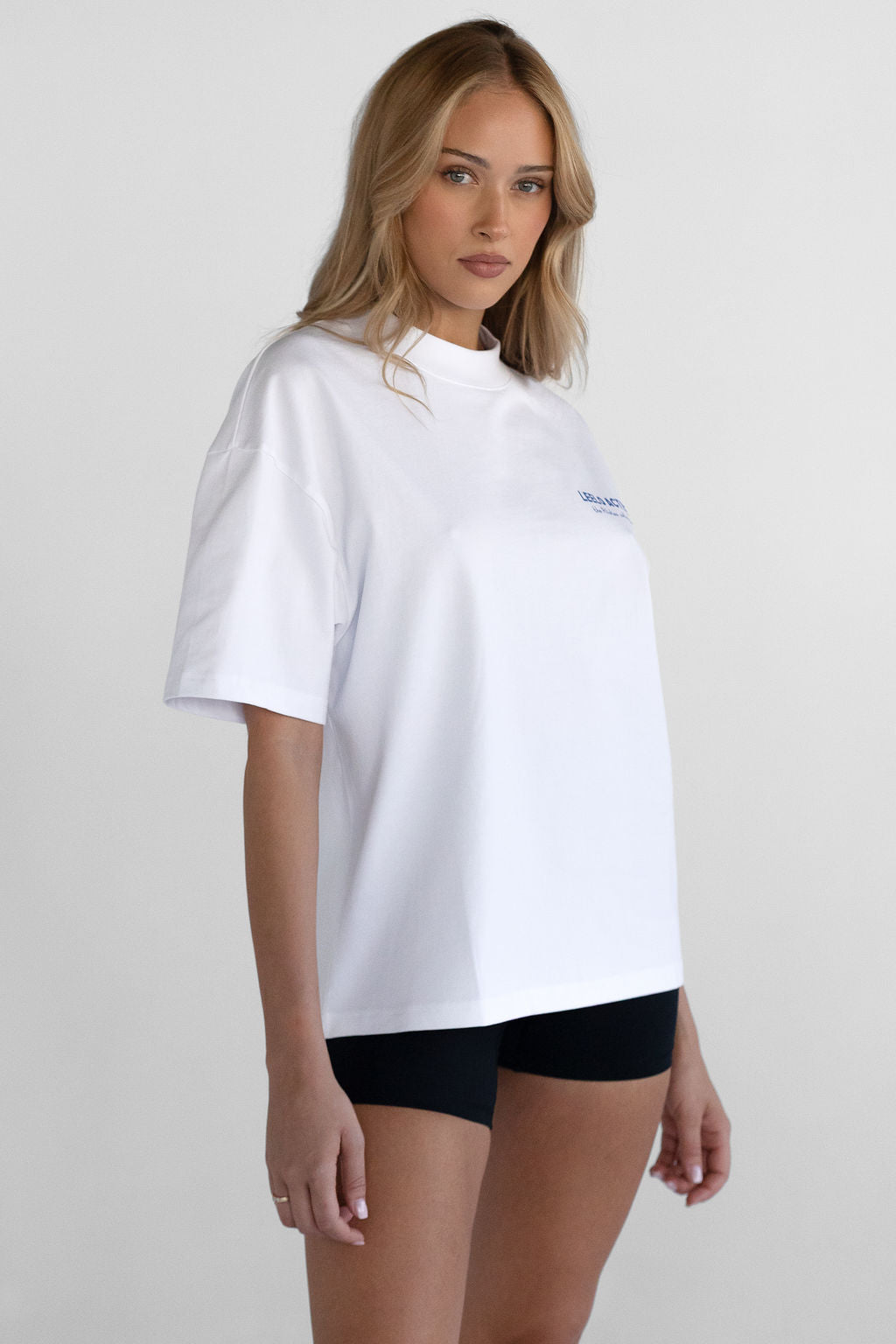 The Pilates Collection Boyfriend Tee - White - LEELO ACTIVE