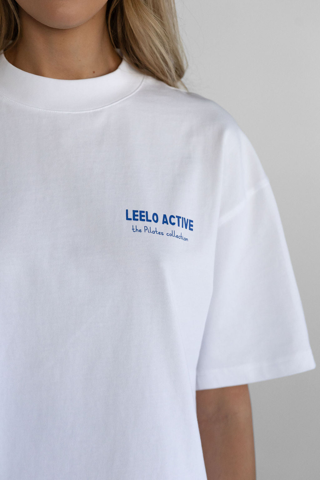 The Pilates Collection Boyfriend Tee - White - LEELO ACTIVE
