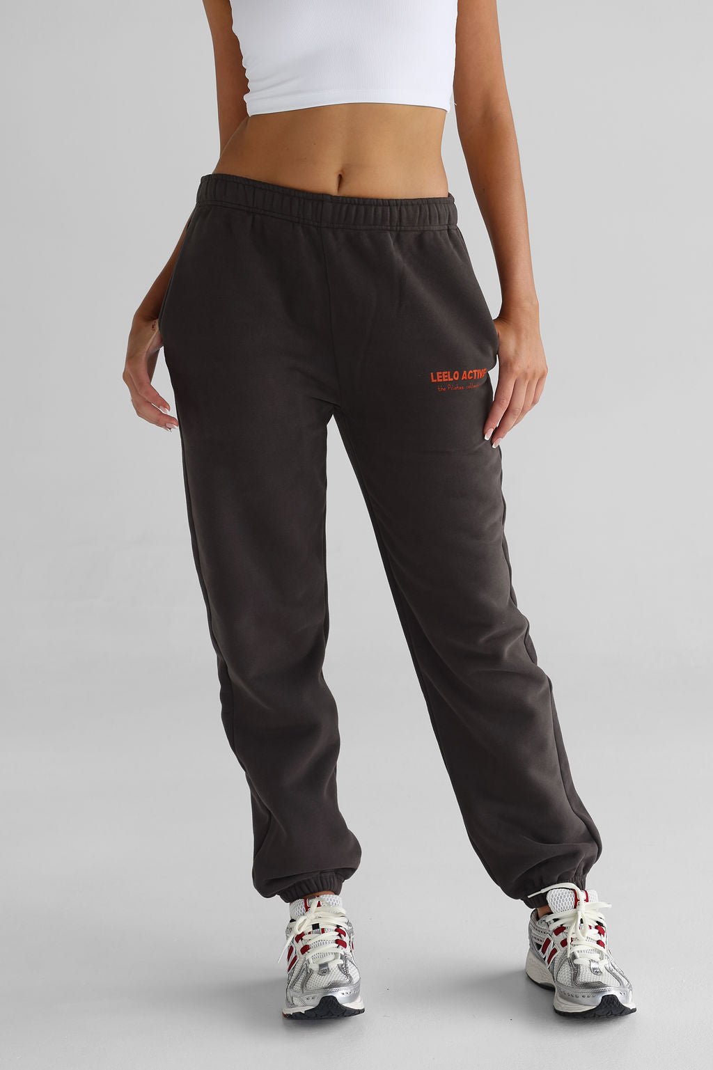 The Pilates Collection Cuffed Sweatpants - Ash - LEELO ACTIVE