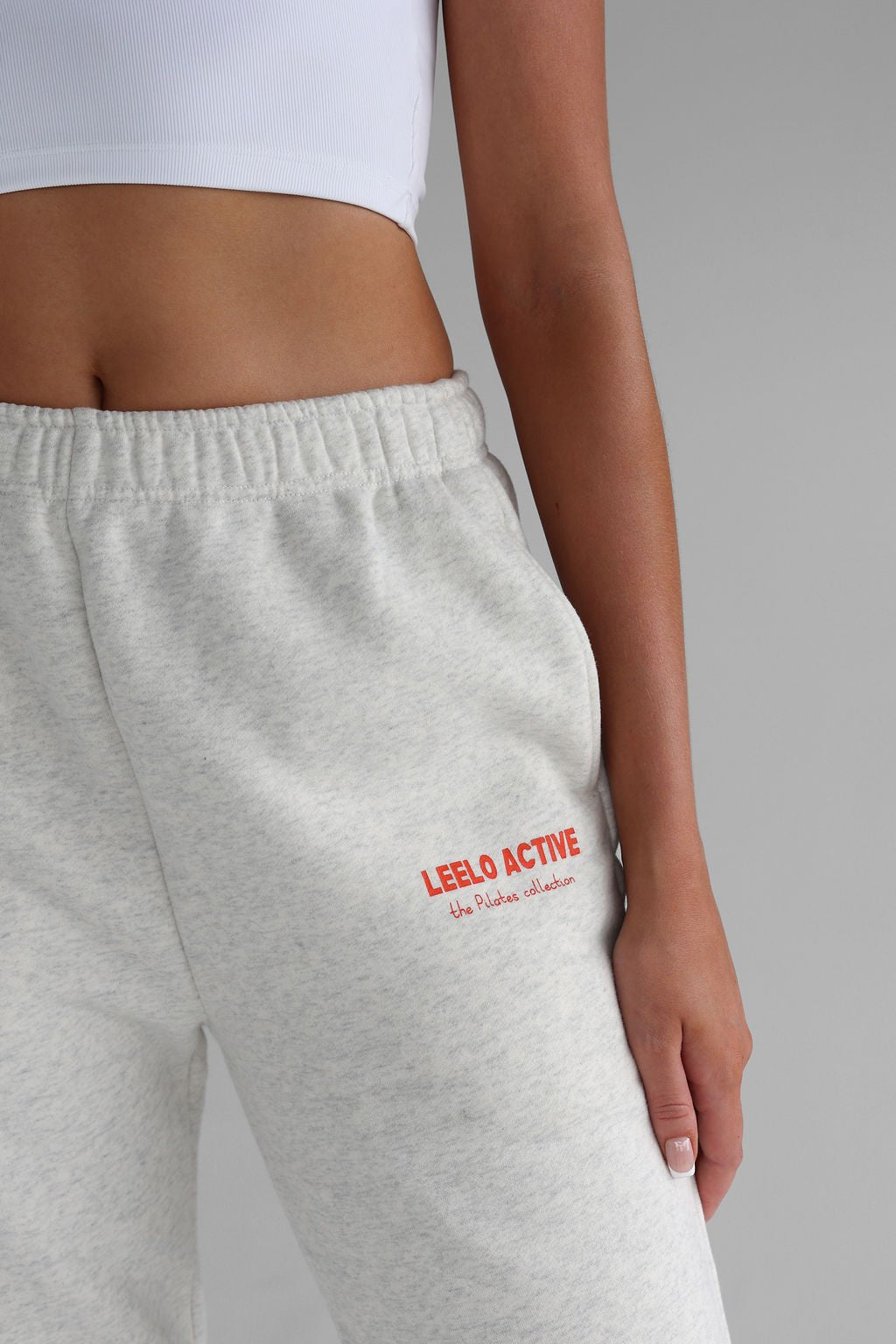 The Pilates Collection Cuffed Sweatpants - Oatmeal - LEELO ACTIVE