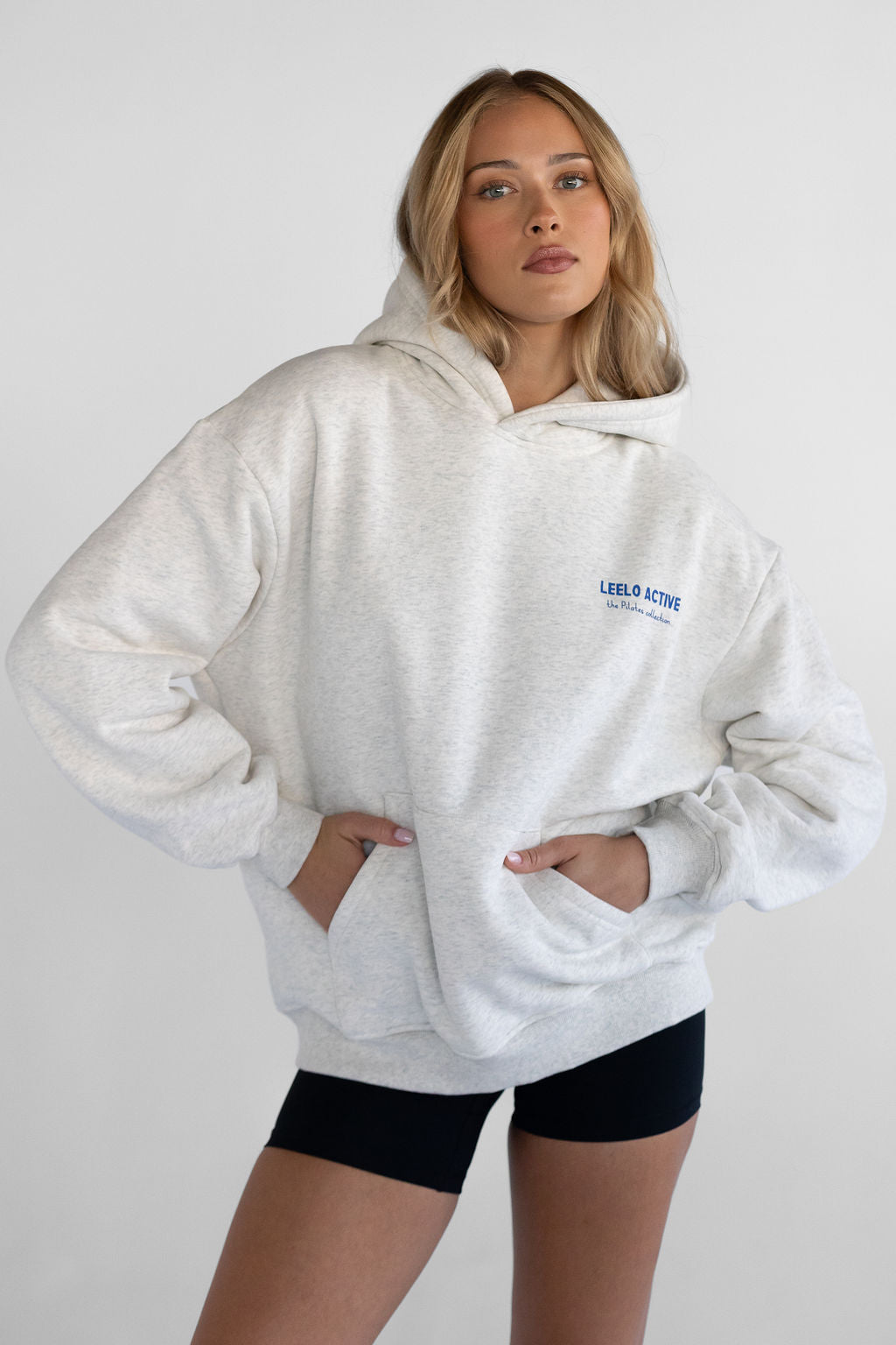 The Pilates Collection Hoodie - Oatmeal - LEELO ACTIVE
