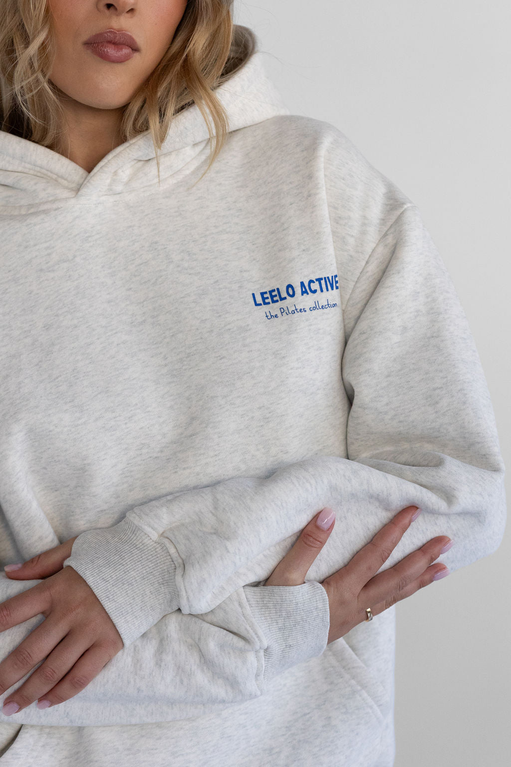 The Pilates Collection Hoodie - Oatmeal - LEELO ACTIVE