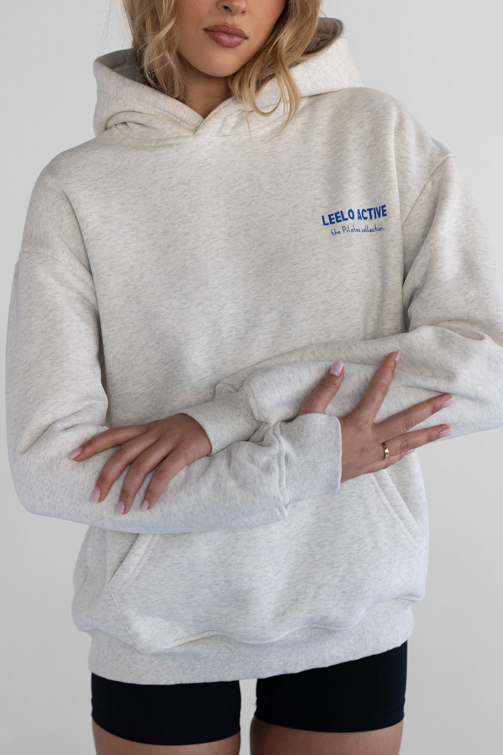 The Pilates Collection Hoodie - Oatmeal - LEELO ACTIVE