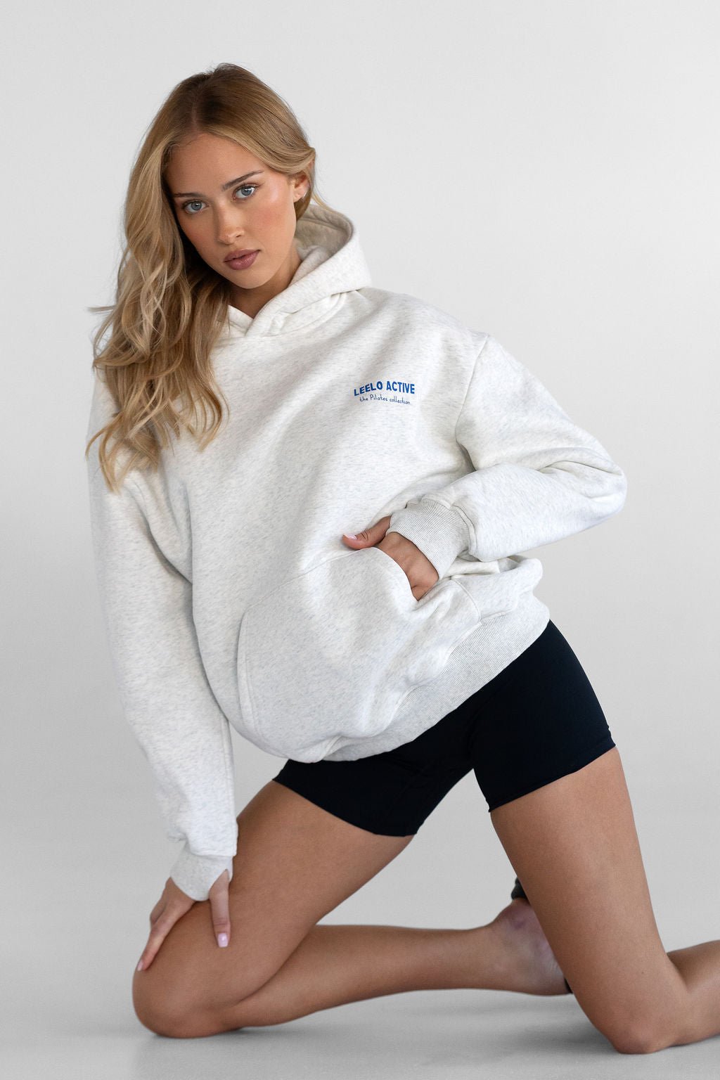 The Pilates Collection Hoodie - Oatmeal - LEELO ACTIVE