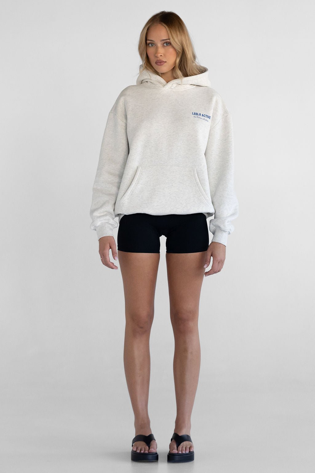 The Pilates Collection Hoodie - Oatmeal - LEELO ACTIVE