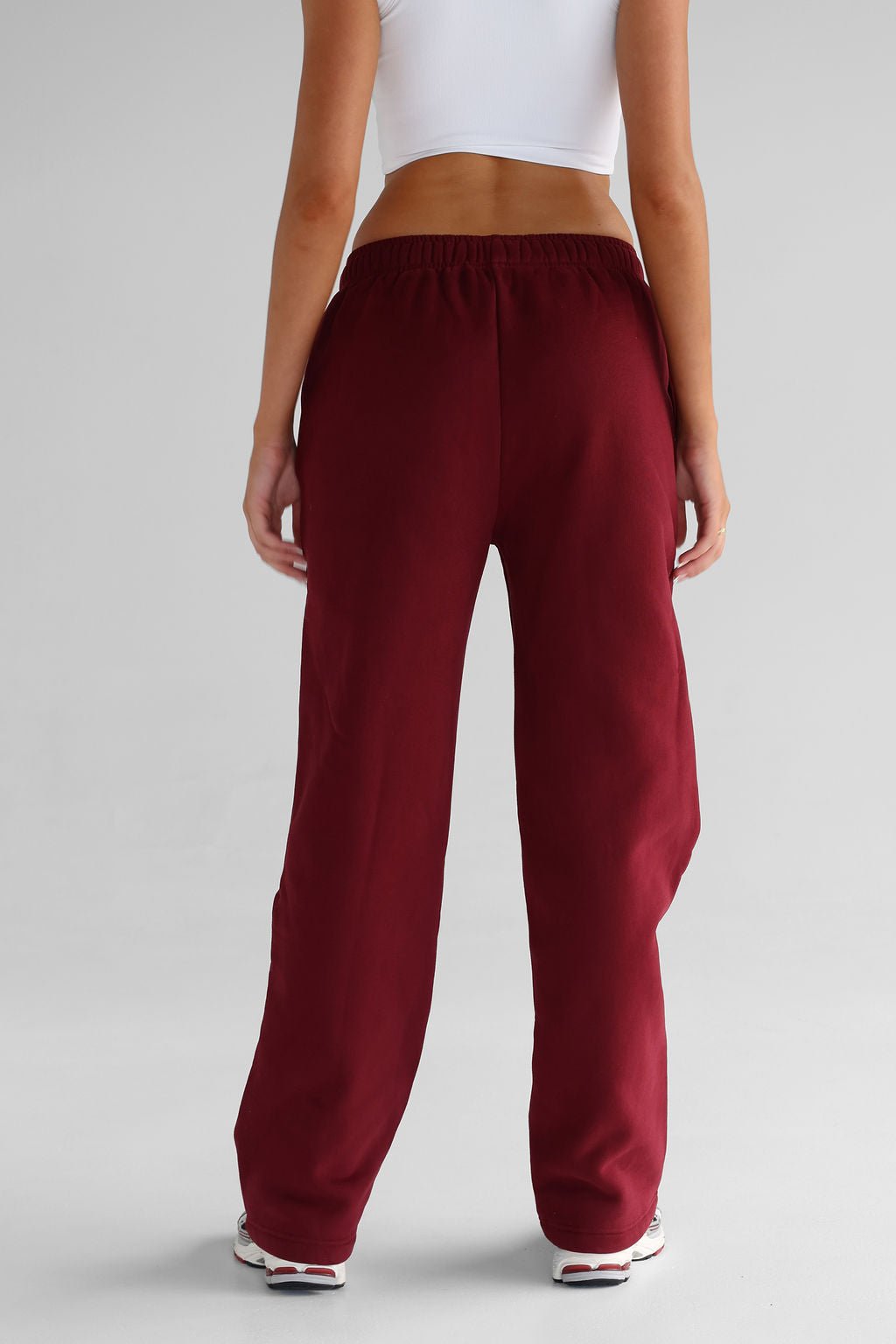 The Pilates Collection Relaxed Fit Sweatpants - Cherry Cola - LEELO ACTIVE