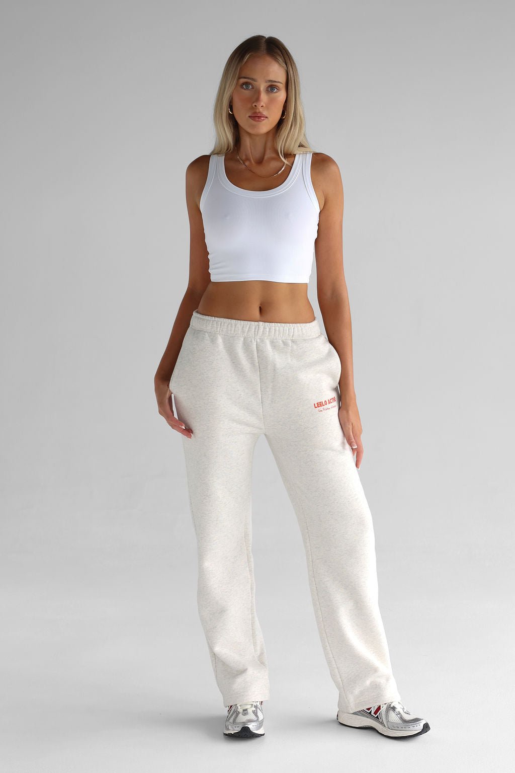 The Pilates Collection Relaxed Fit Sweatpants - Oatmeal - LEELO ACTIVE