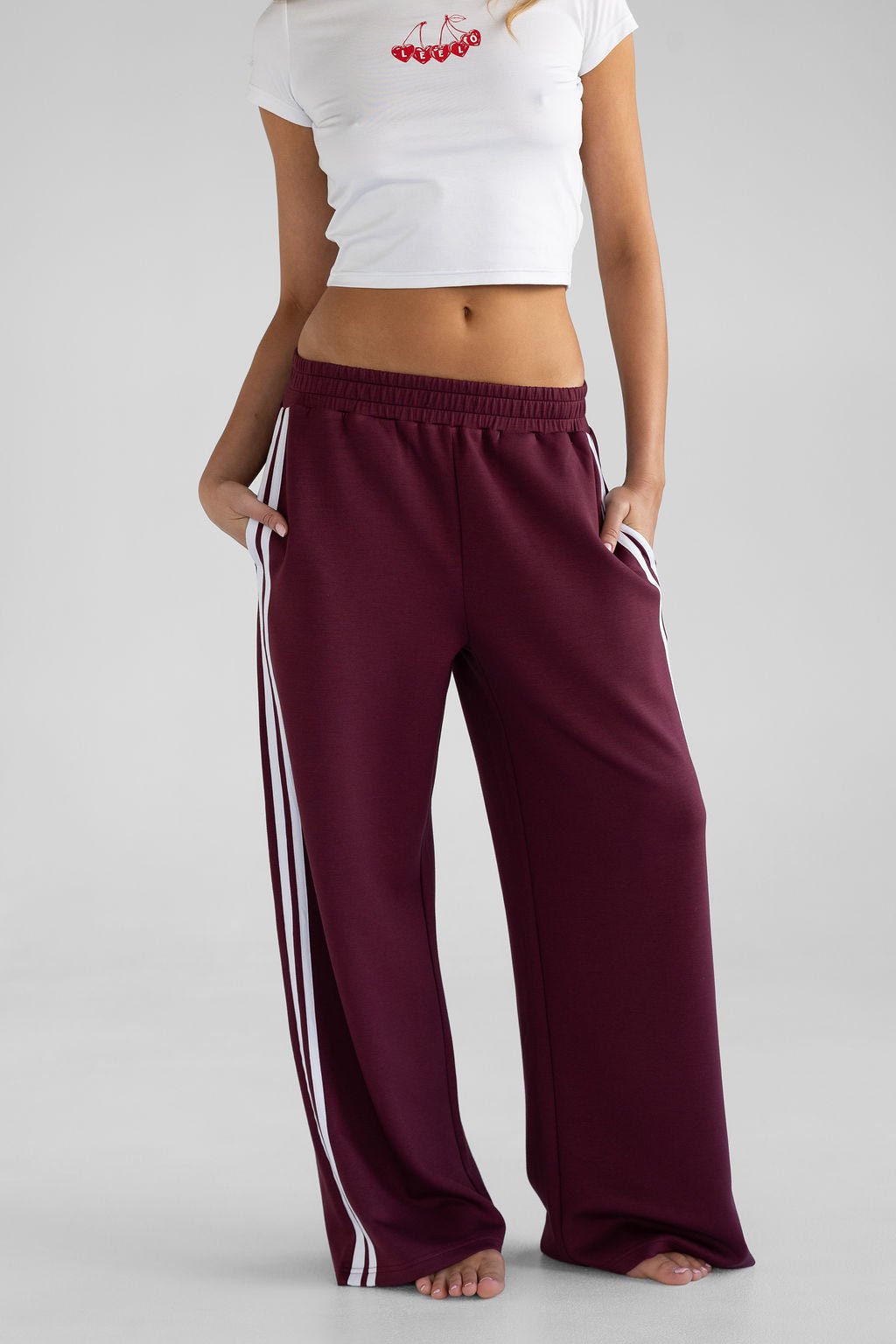 Track Star Pants - Cherry Cola - LEELO ACTIVE