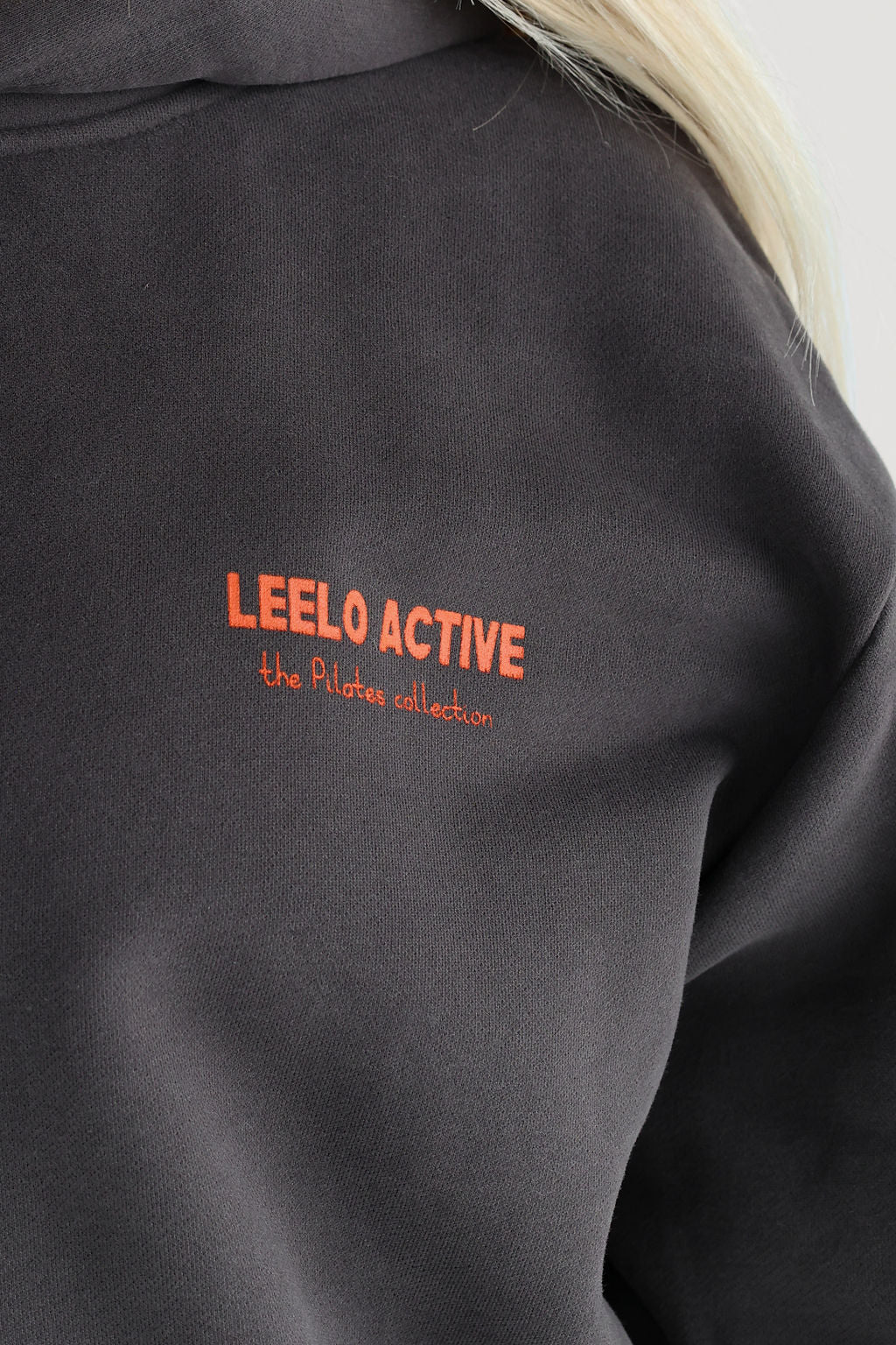 V2 The Pilates Collection Hoodie - Ash - LEELO ACTIVE