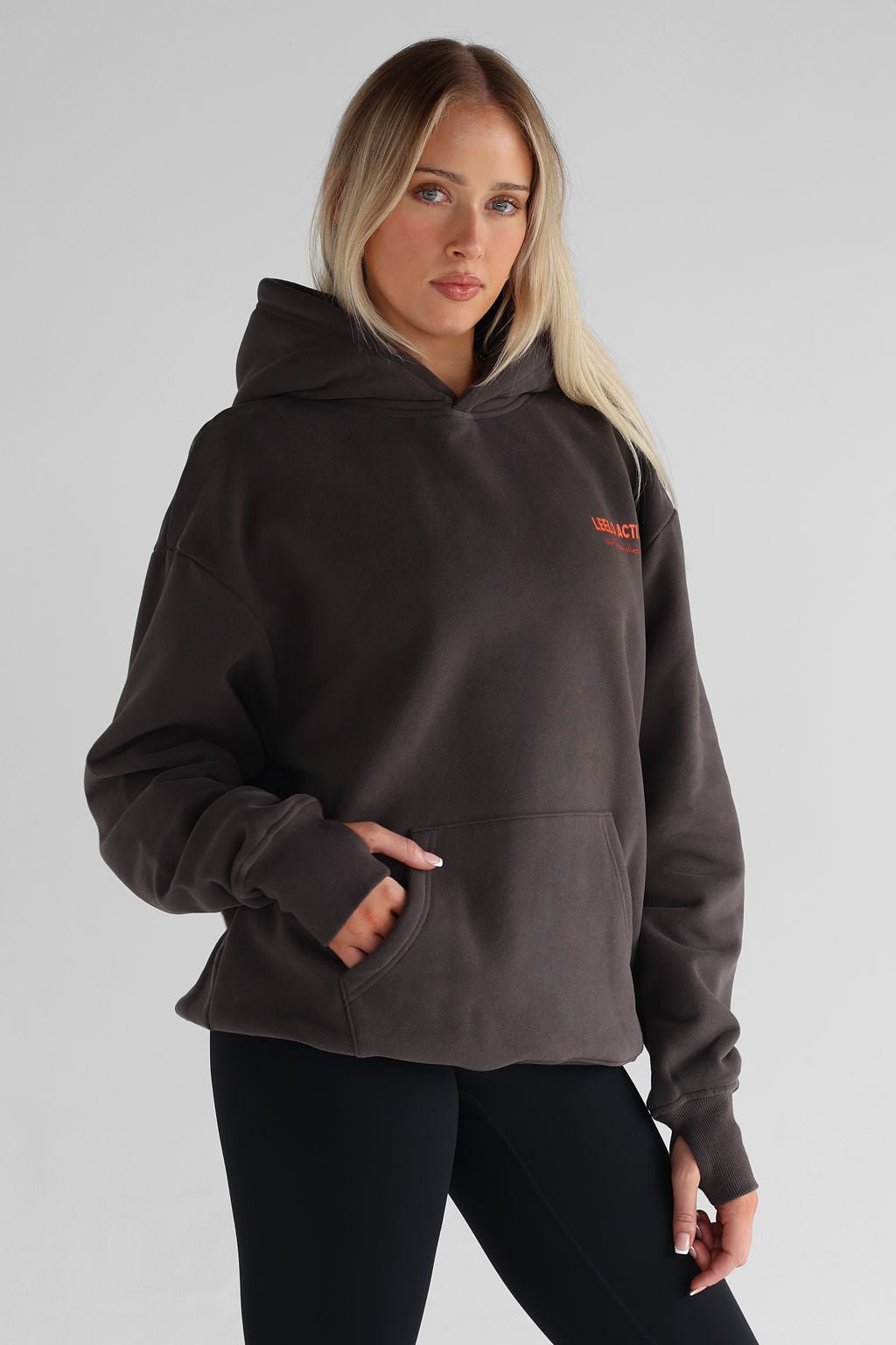 V2 The Pilates Collection Hoodie - Ash - LEELO ACTIVE
