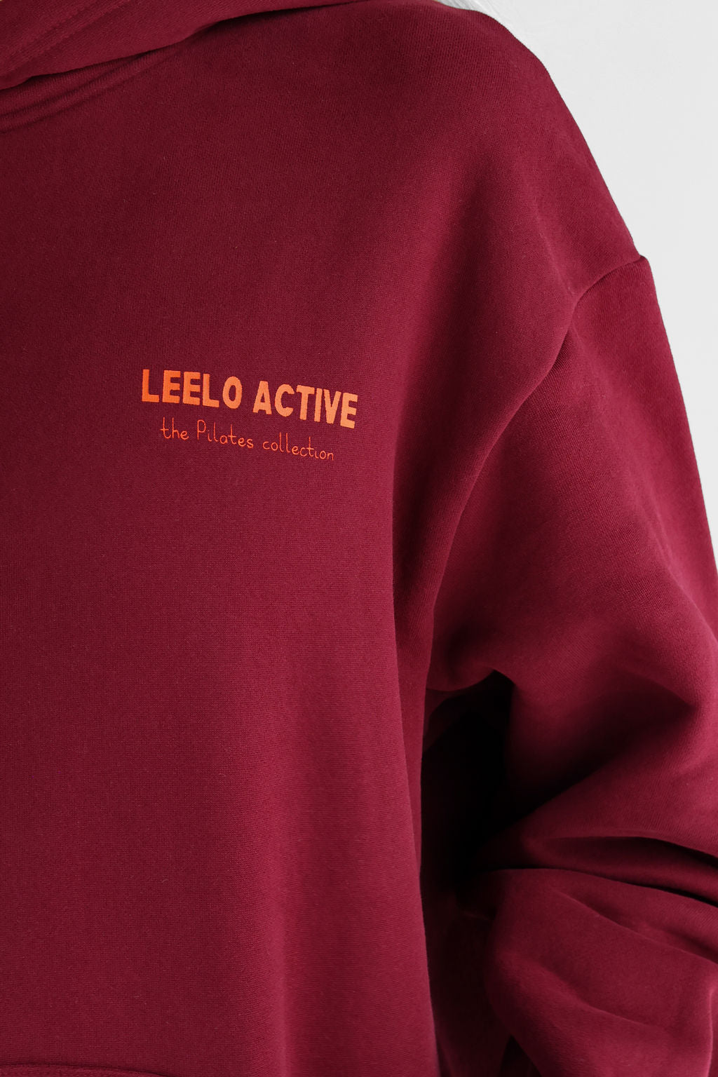 V2 The Pilates Collection Hoodie - Cherry Cola - LEELO ACTIVE