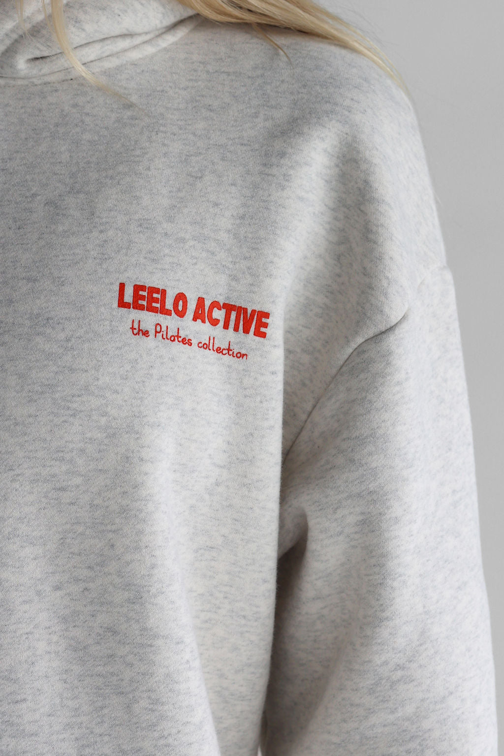 V2 The Pilates Collection Hoodie - Oatmeal - LEELO ACTIVE