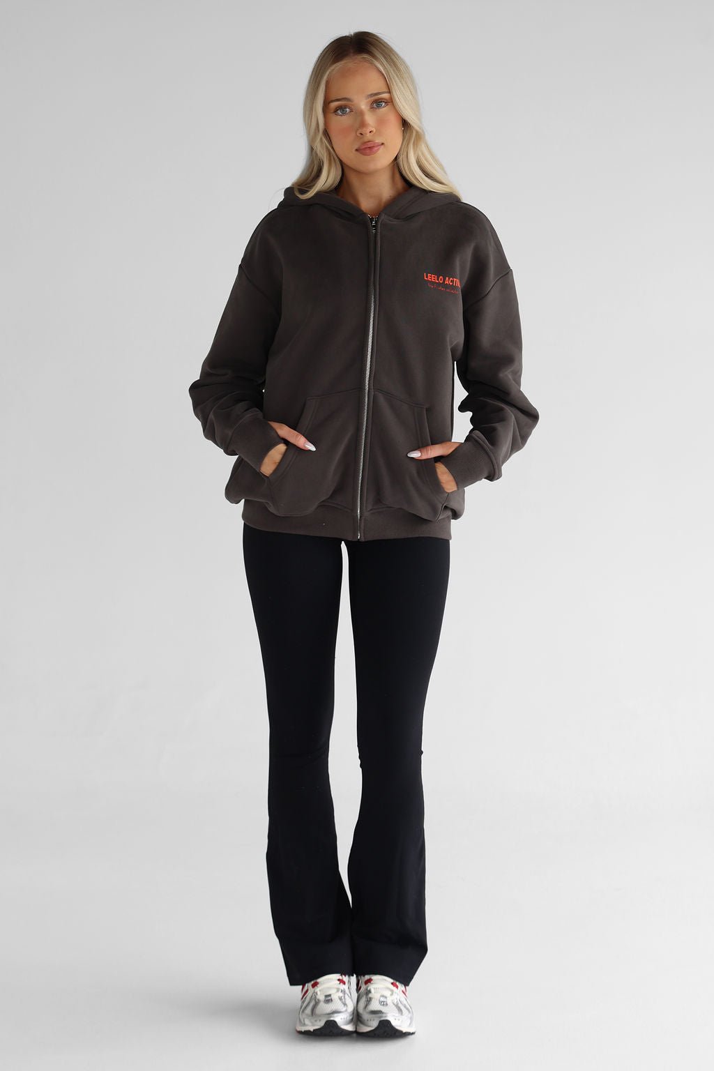 V2 The Pilates Collection Zip Hoodie - Ash