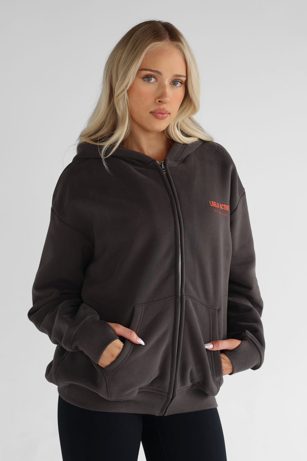 V2 The Pilates Collection Zip Hoodie - Ash