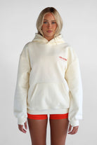 V3 Pilates Collection Boyfriend Hoodie - Cream - LEELO ACTIVE