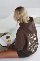 V3 Pilates Collection Boyfriend Hoodie - Dark Chocolate - LEELO ACTIVE