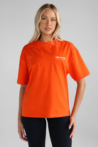 V3 Pilates Collection Boyfriend Tee - Orange - LEELO ACTIVE