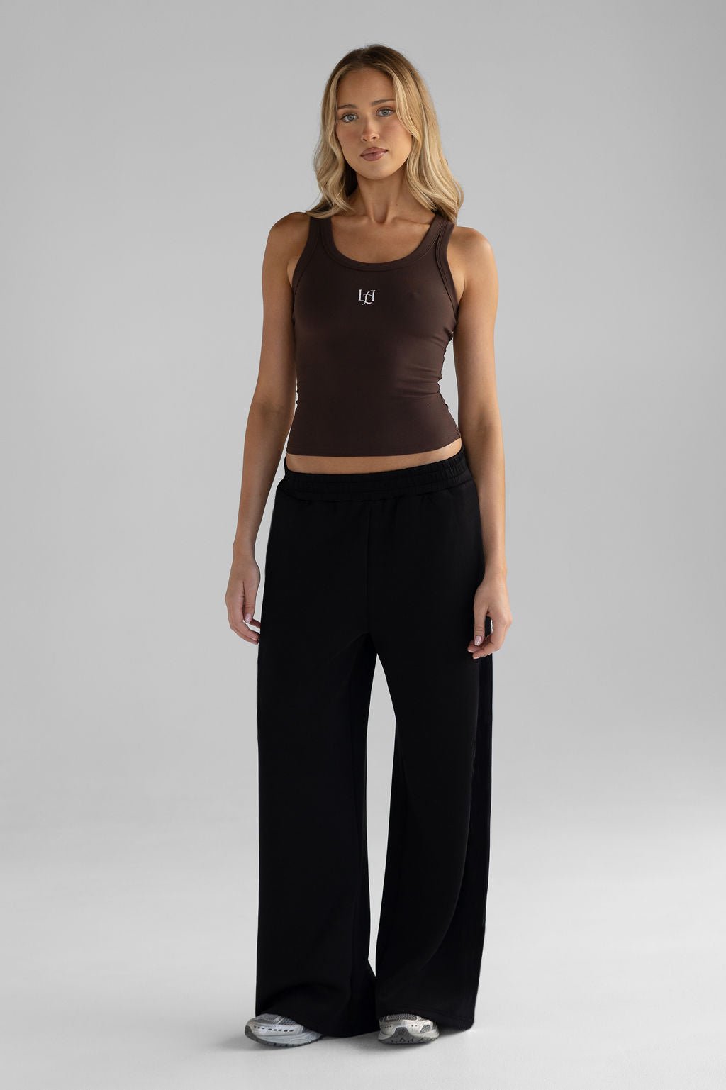 Wide Leg Pants - Black - LEELO ACTIVE