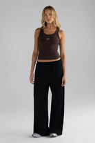 Wide Leg Pants - Black - LEELO ACTIVE