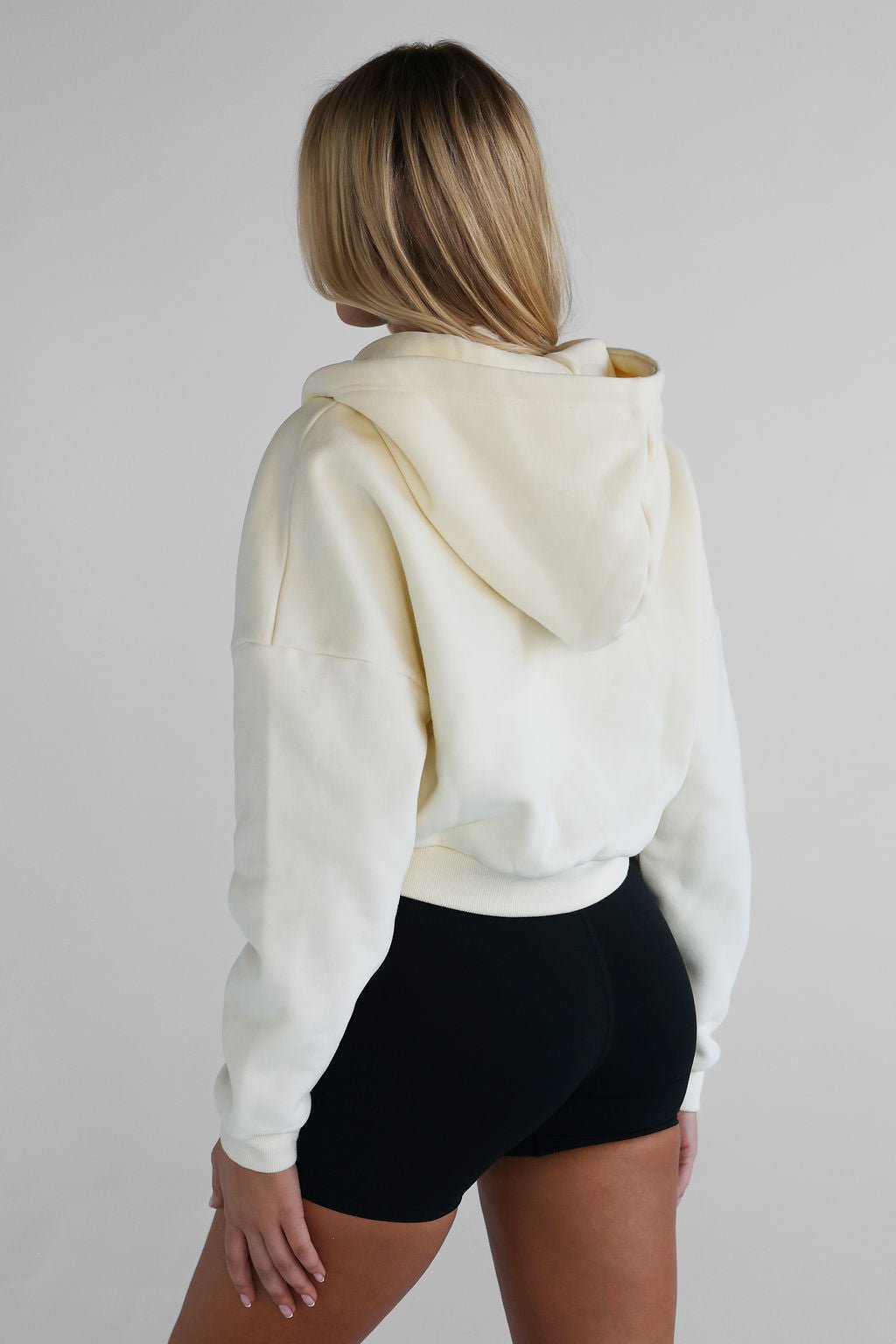 Zip Hoodie - Cream Puff - LEELO ACTIVE